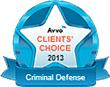 Avvo | Clients’ Choice 2013 | Criminal Defense