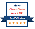 Avvo | Clients’ Choice Award 2021 | Darryl A. Goldberg | 5 Stars